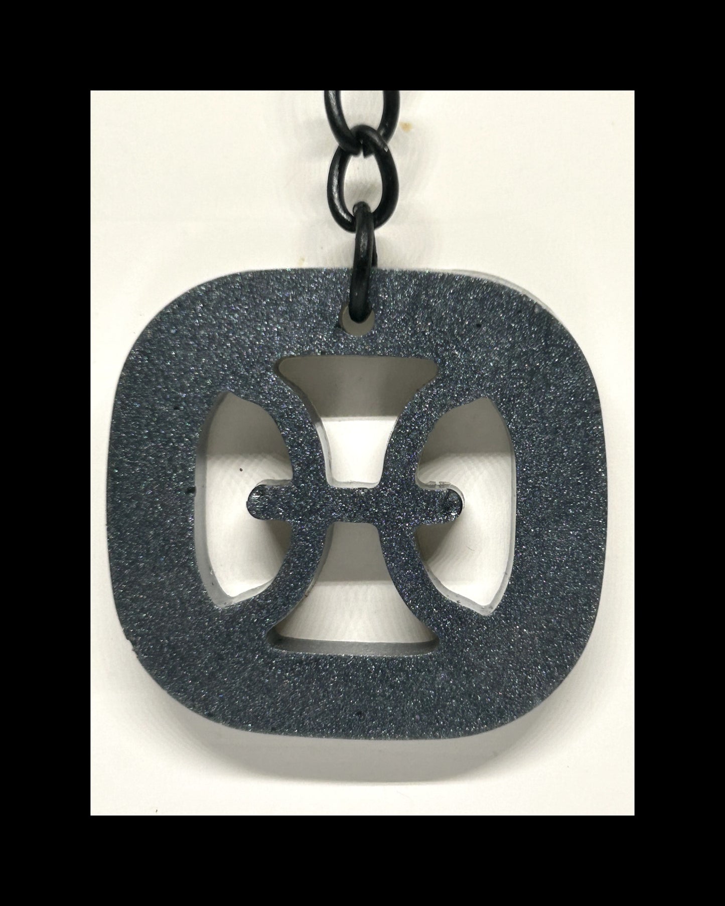 Iron dust resin zodiac Keychains
