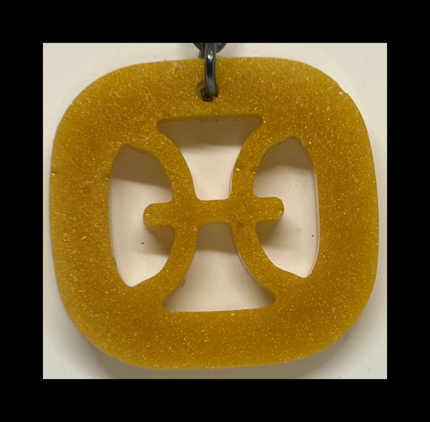 Jasmine resin zodiac keychains