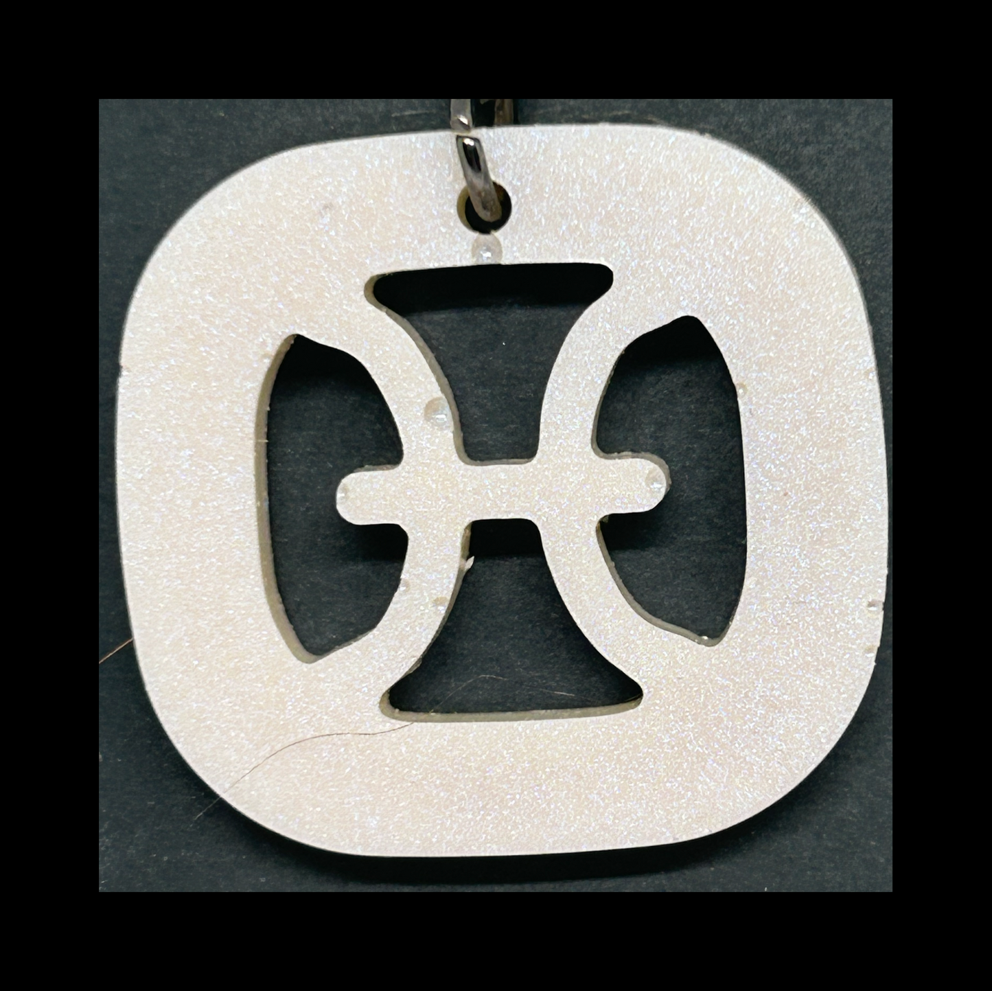 Ghost admiral blue resin zodiac keychains