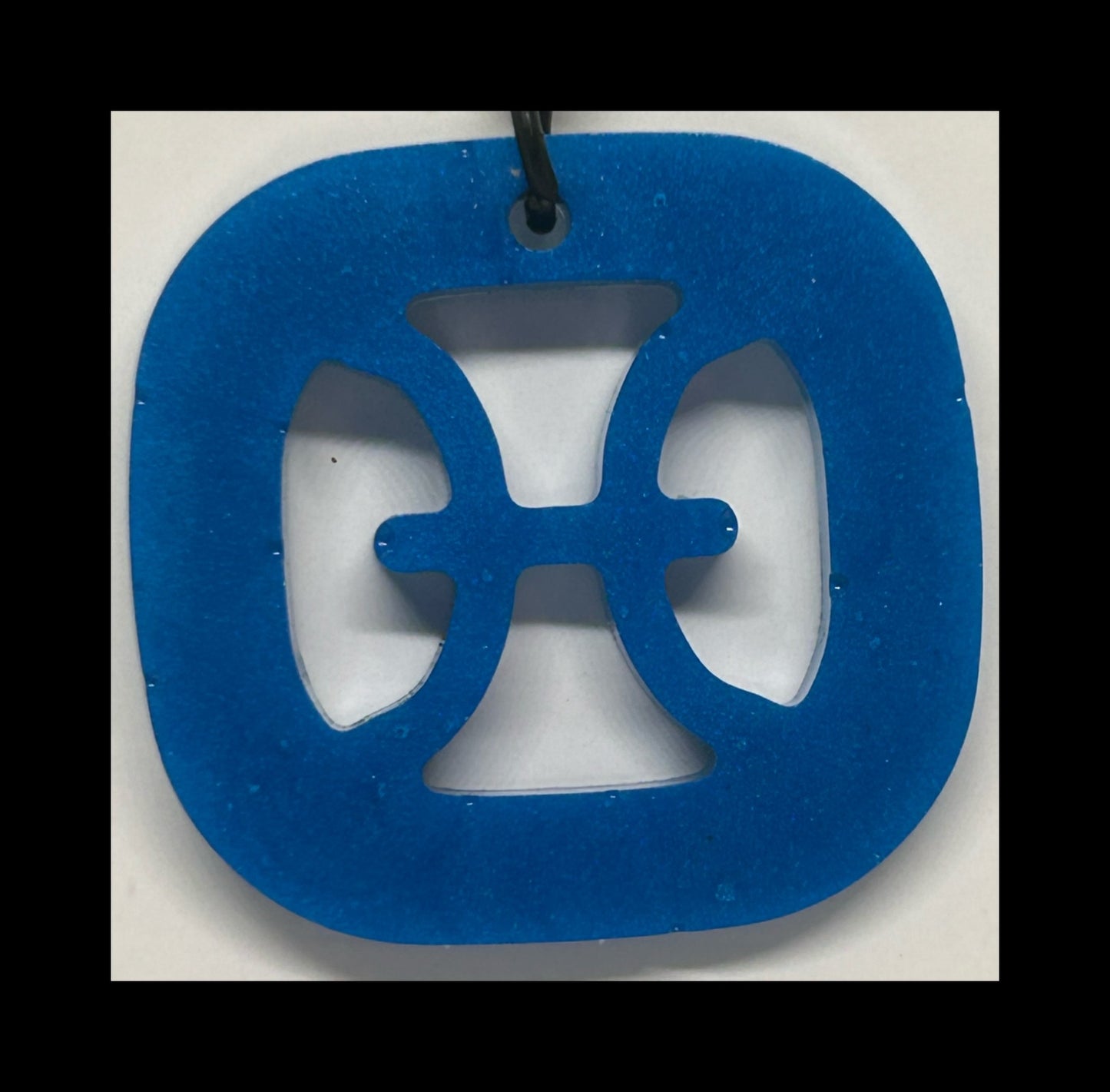 Cornflower resin zodiac Keychains
