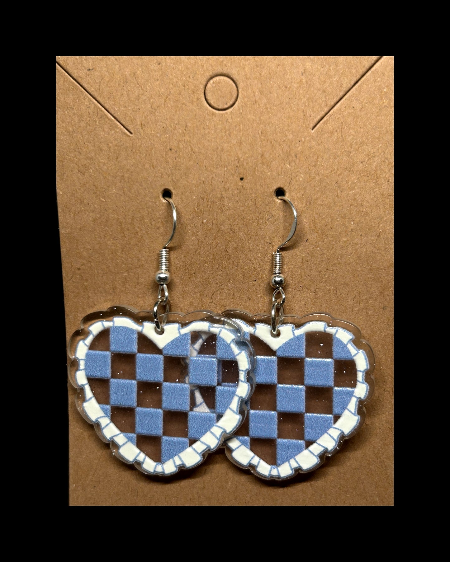 Acrylic dangle earrings