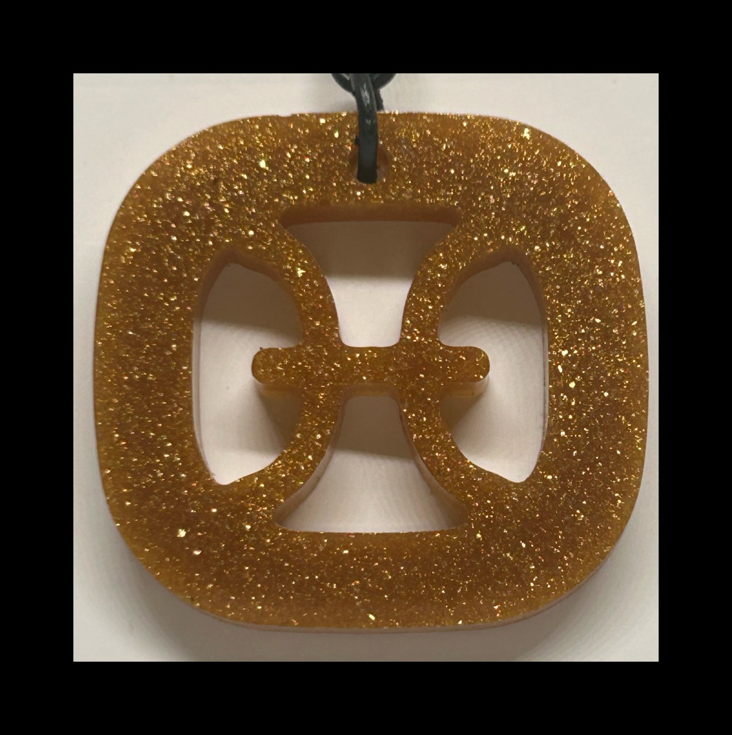 Sun dust resin zodiac Keychains