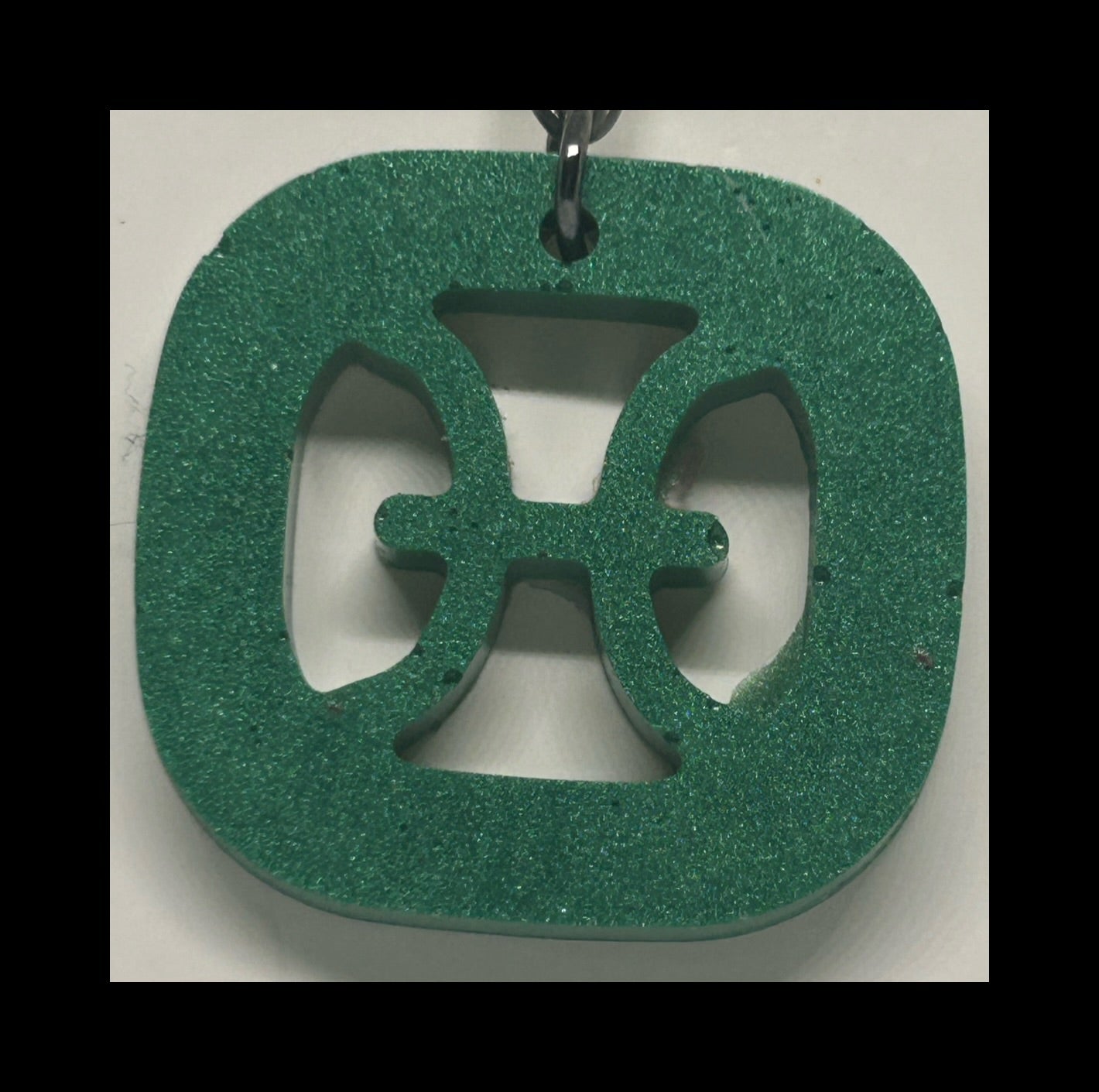 Jade resin zodiac keychains