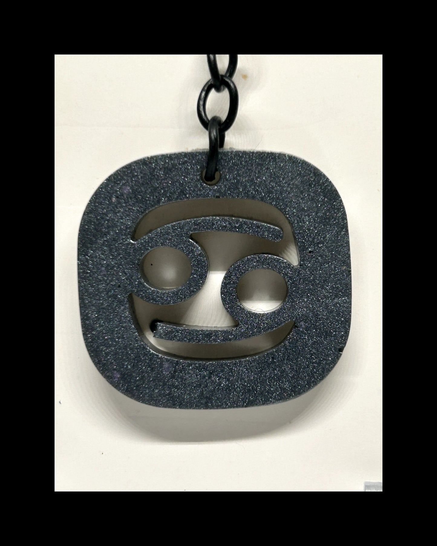 Iron dust resin zodiac Keychains