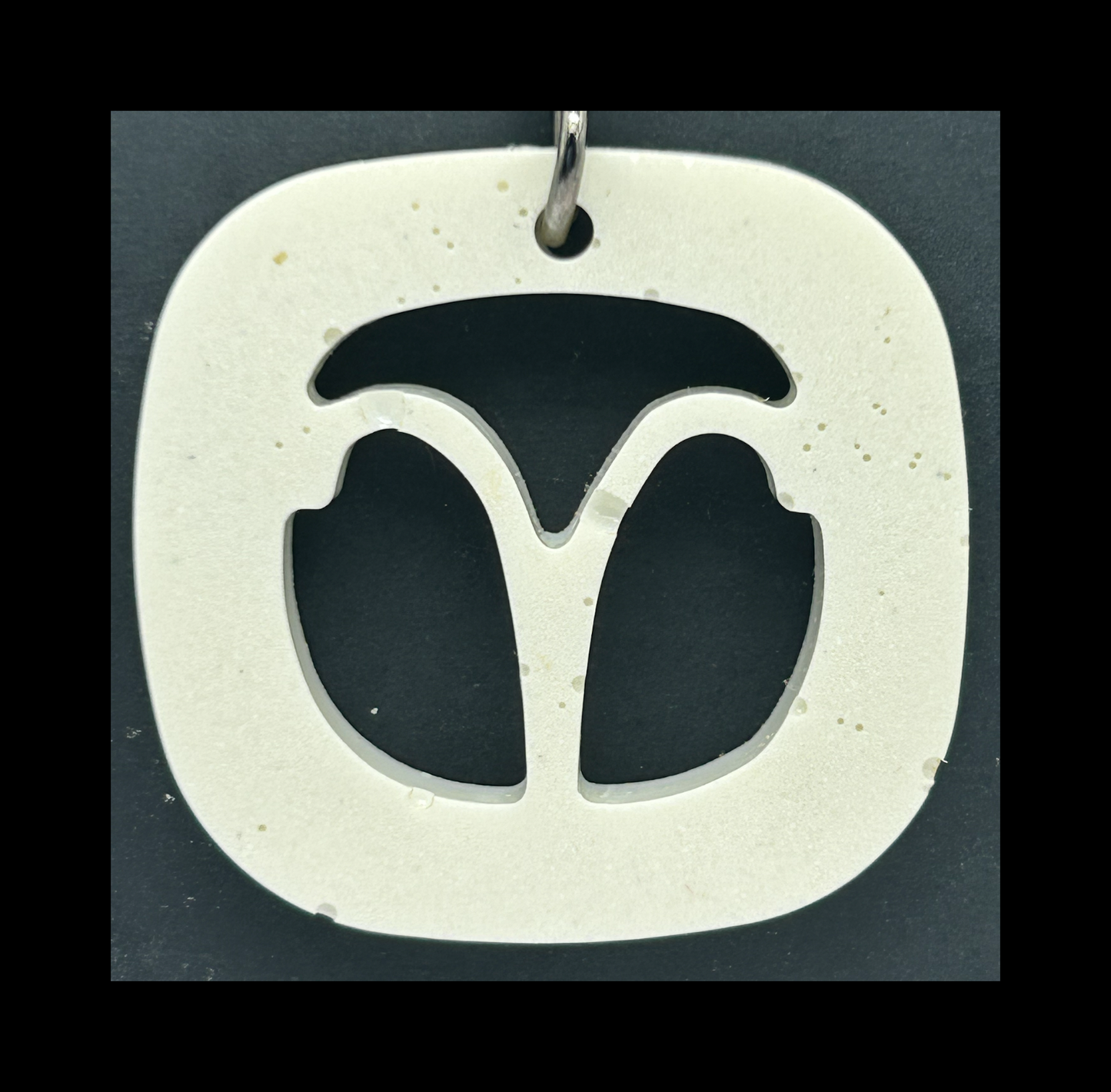 White chocolate resin zodiac keychains