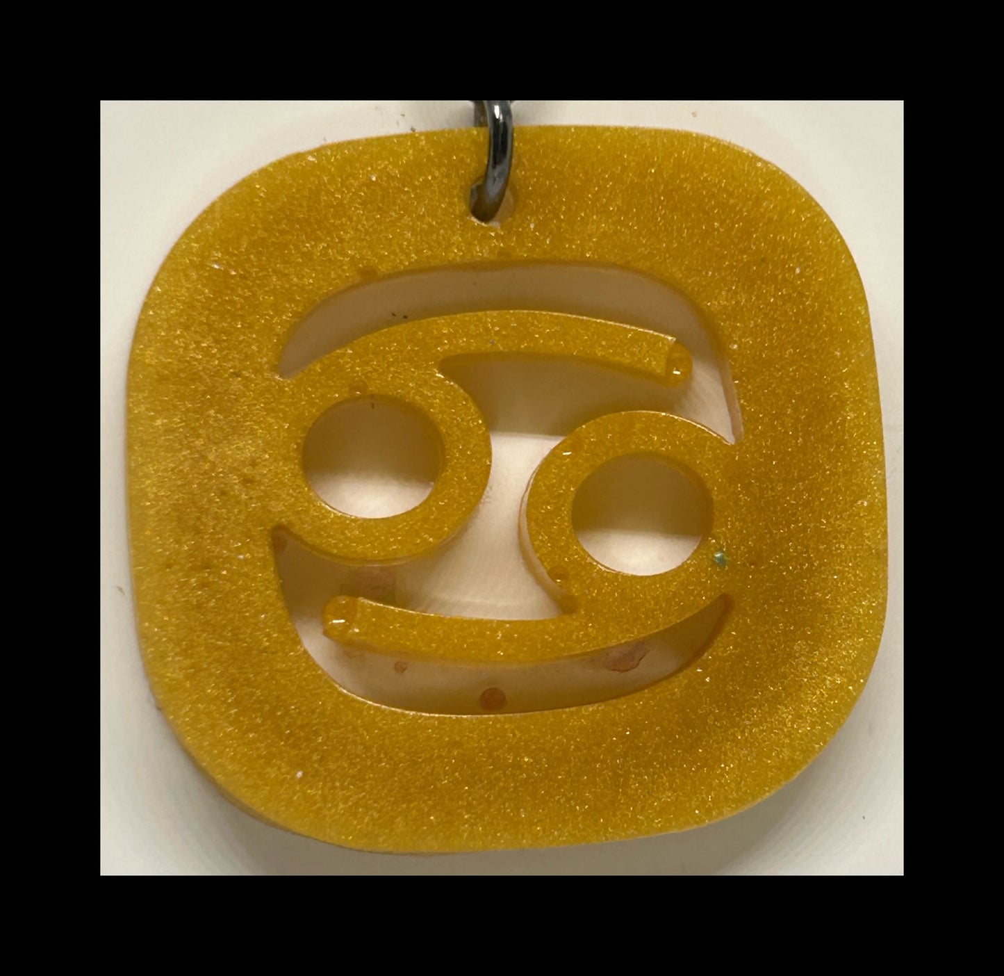 Jasmine resin zodiac keychains
