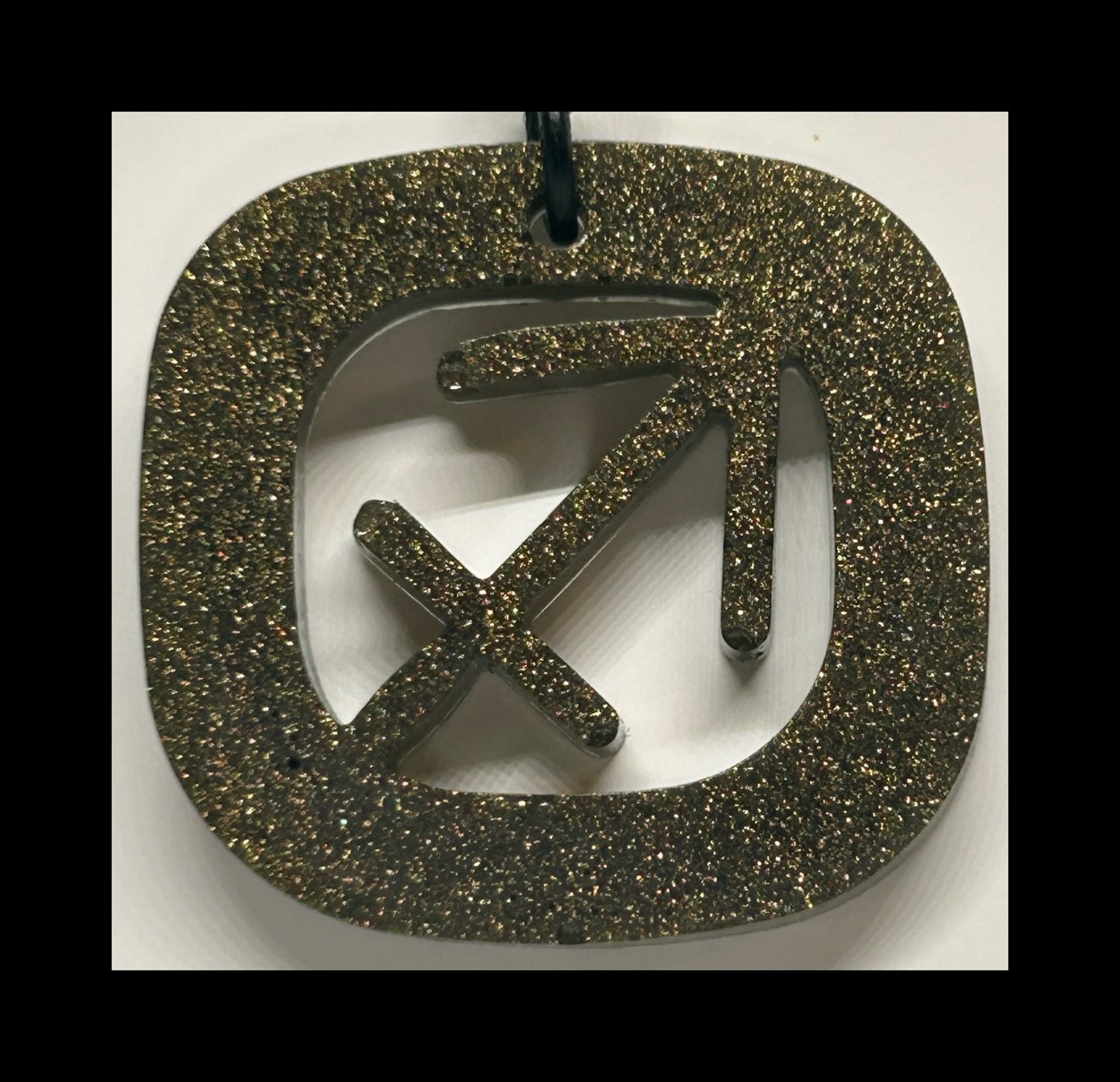 Rustic metal resin zodiac keychains