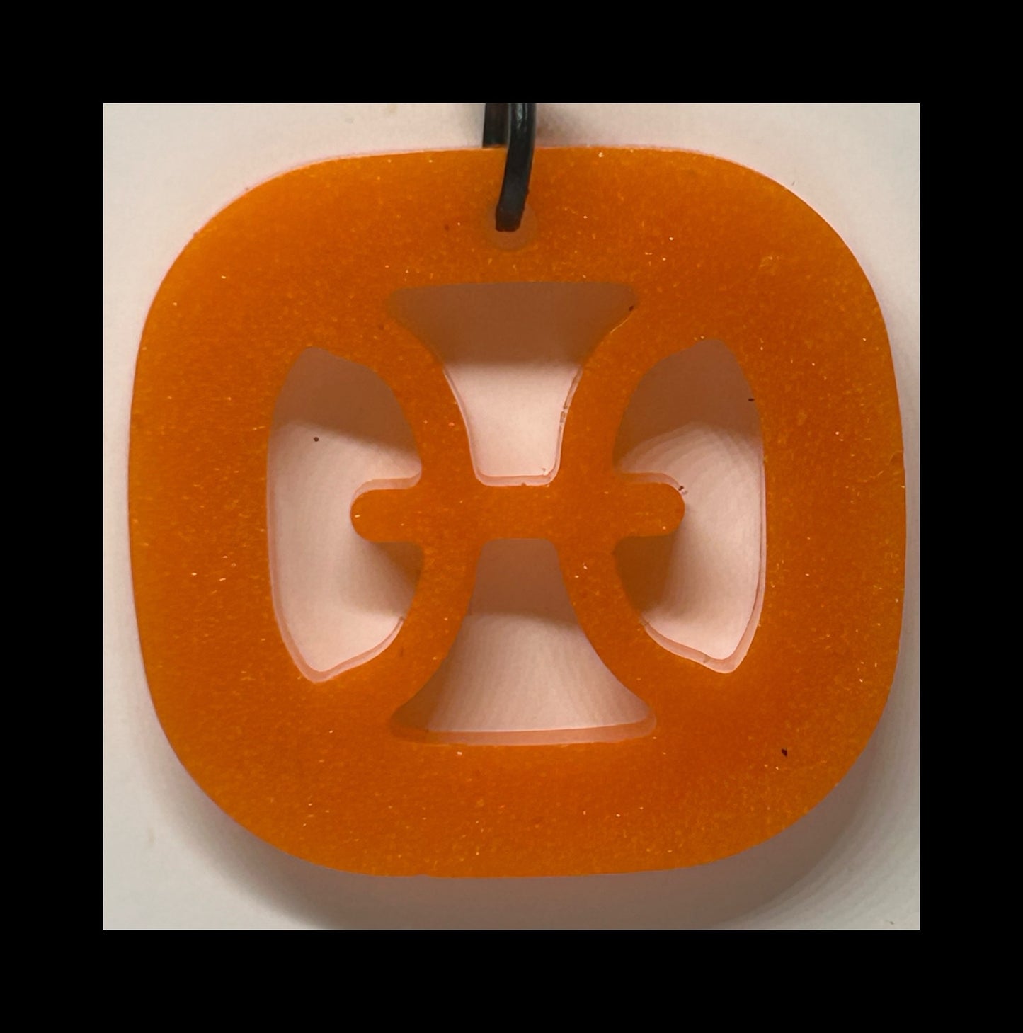 Flame resin zodiac Keychains