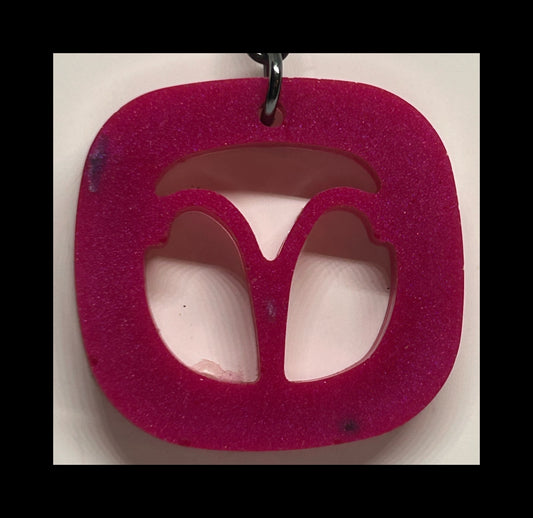 Tropical fruit resin zodiac keychains
