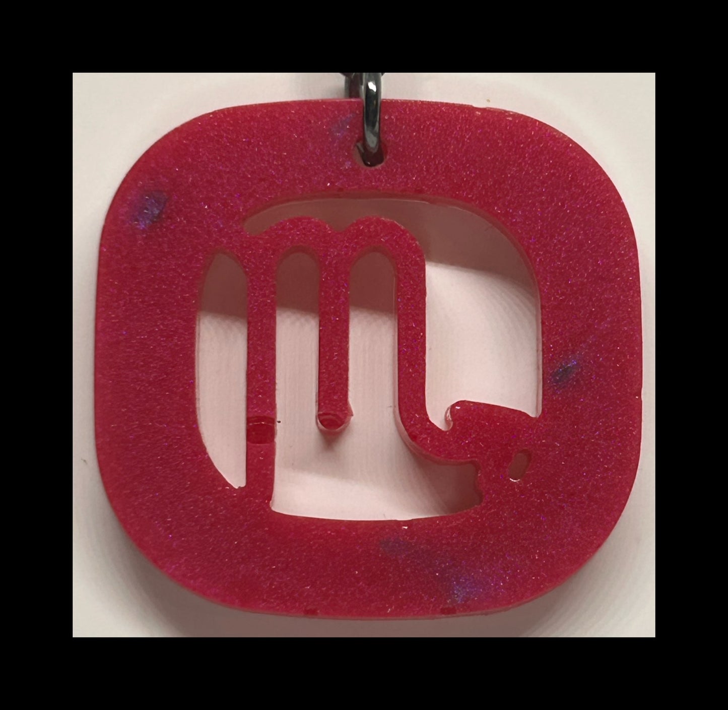 Tropical fruit resin zodiac keychains
