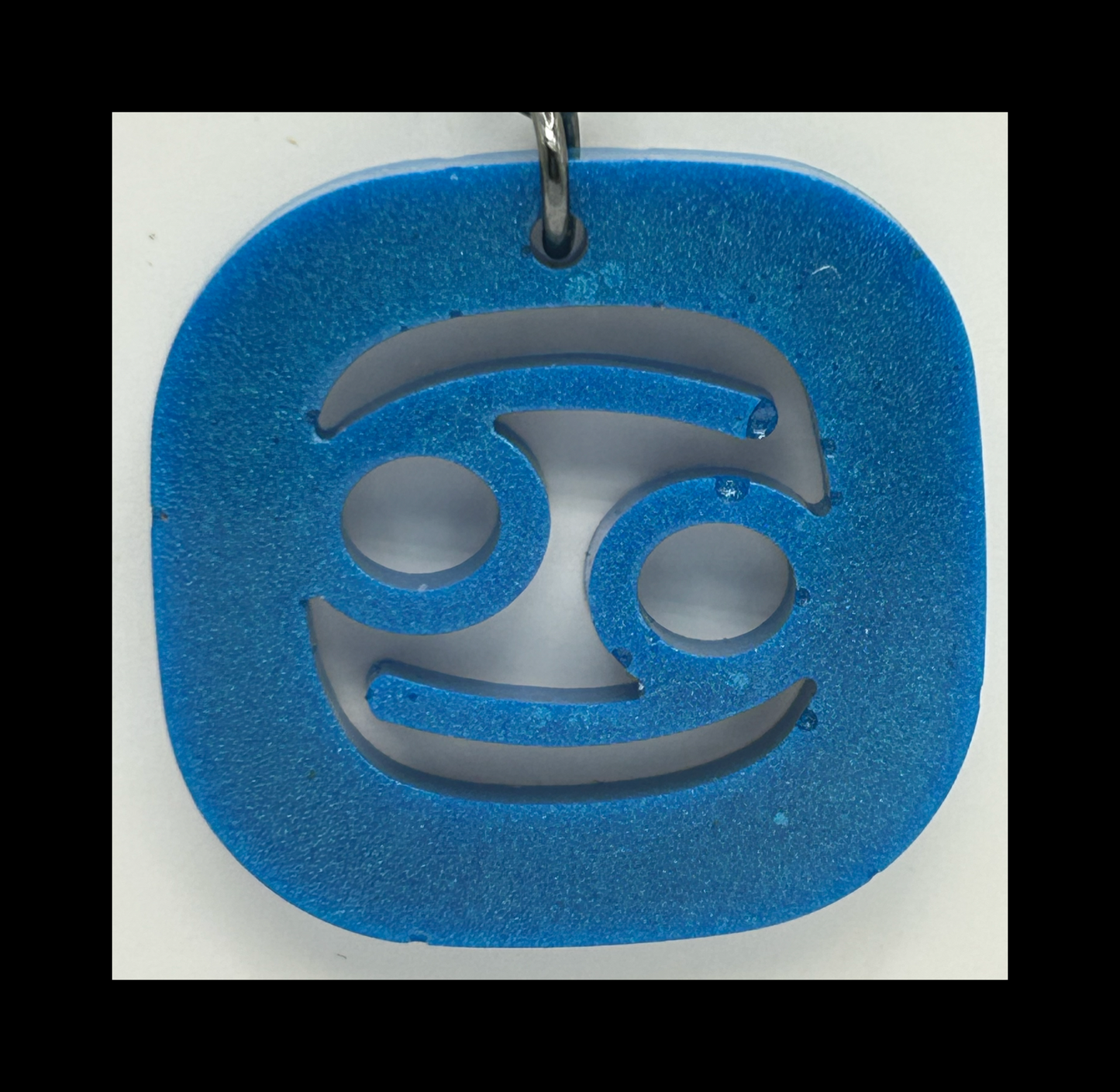 Calm see resin zodiac keychains