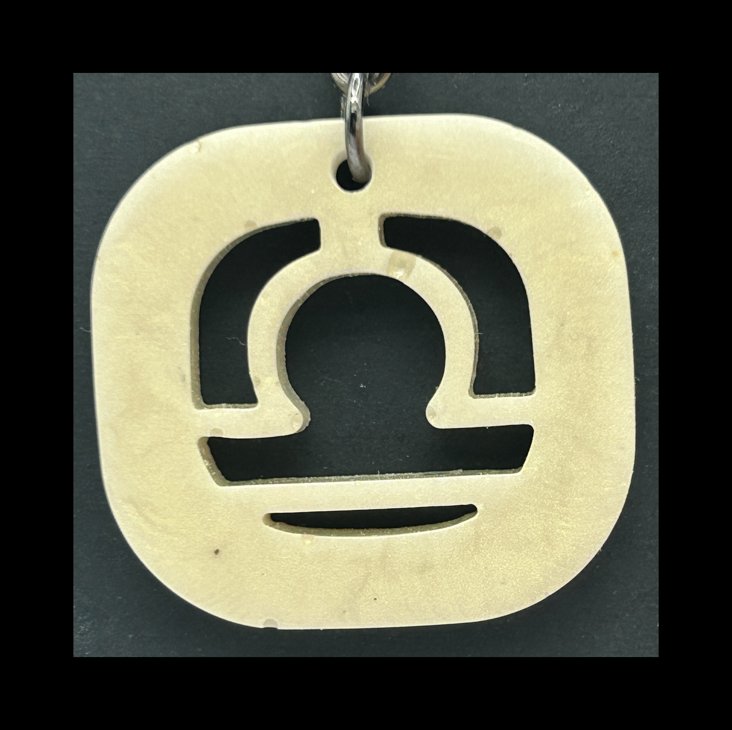 Ghost bronze resin zodiac keychains