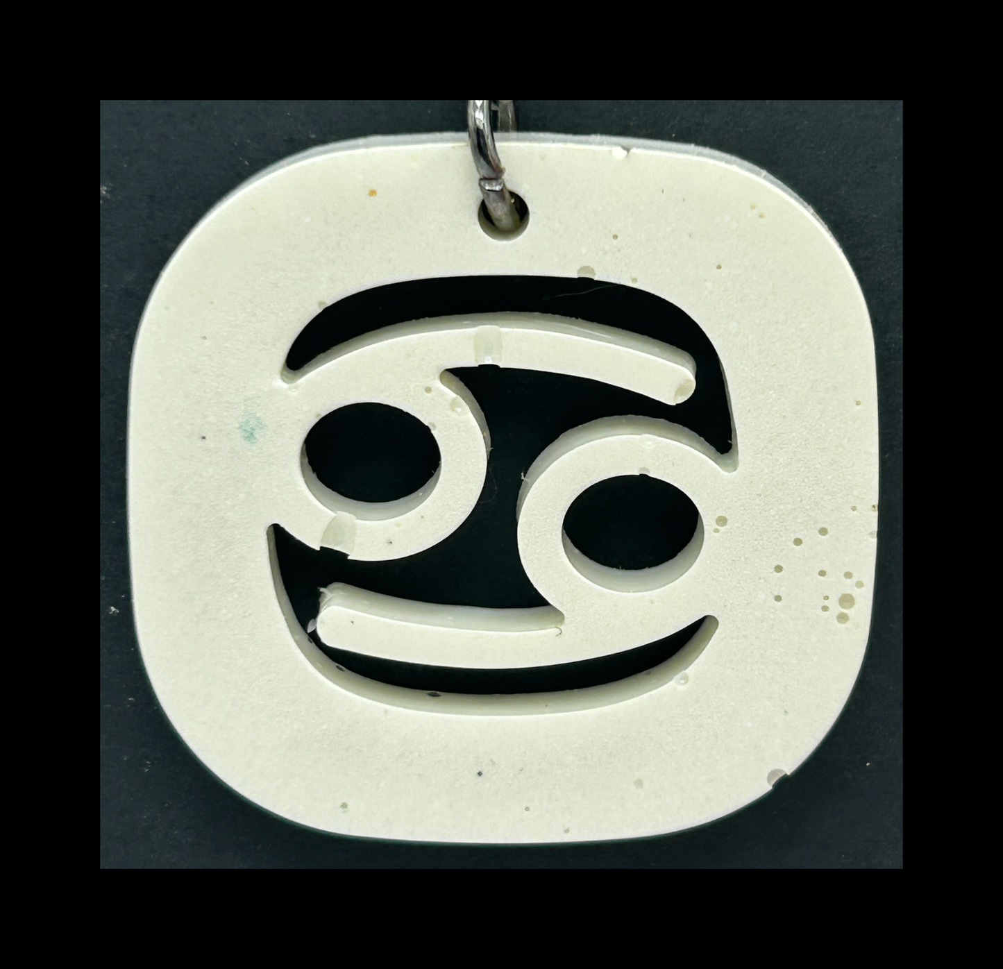 White chocolate resin zodiac keychains