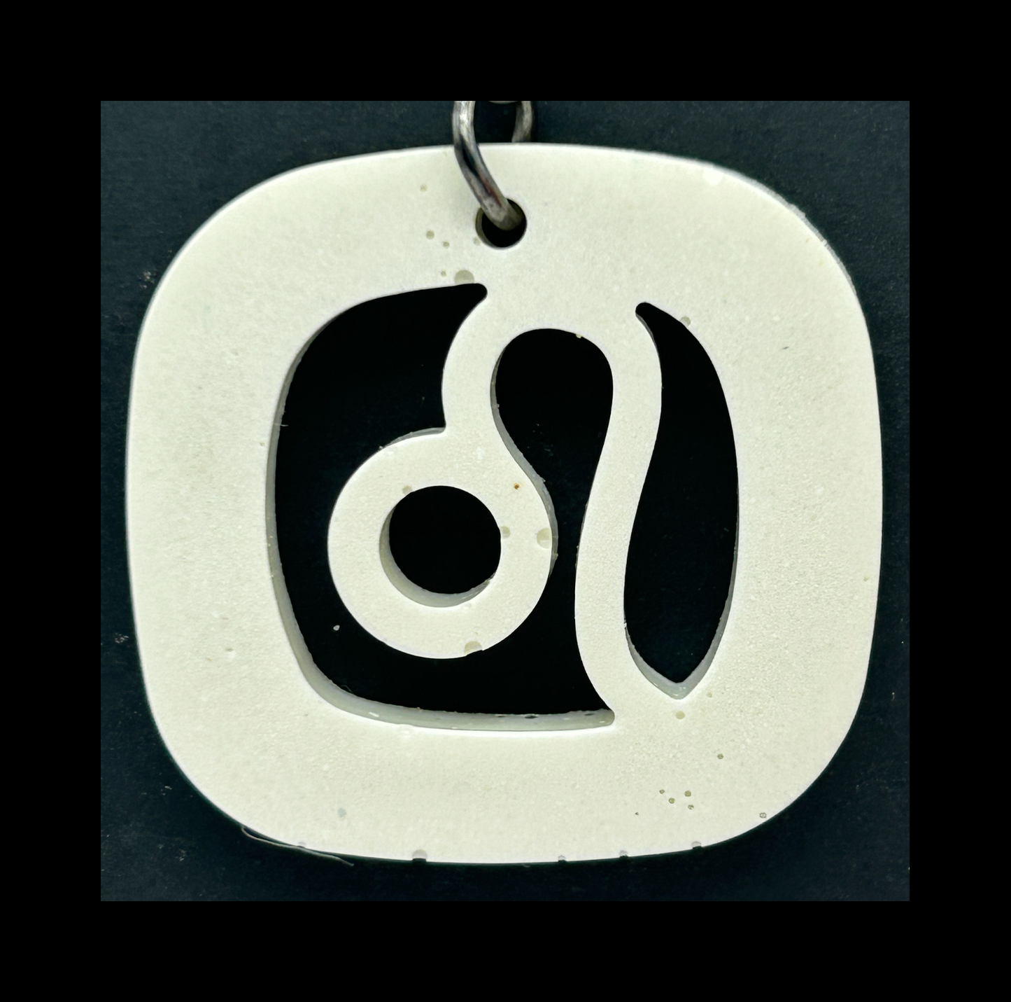 White chocolate resin zodiac keychains
