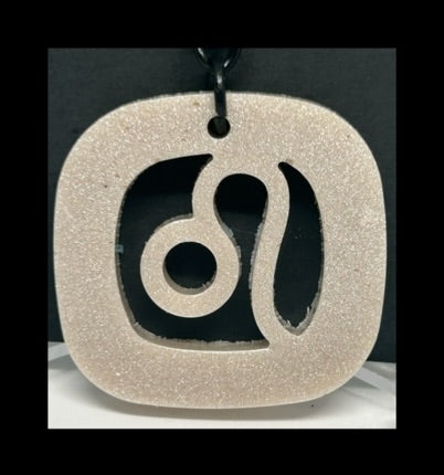 Pearl resin zodiac keychains