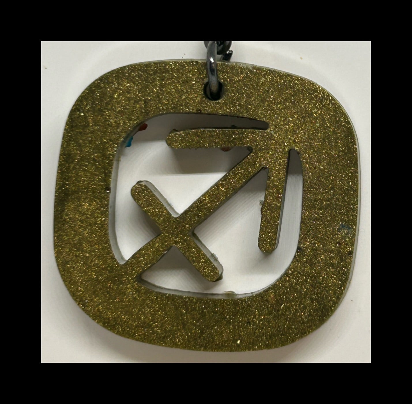 Espresso resin zodiac keychains