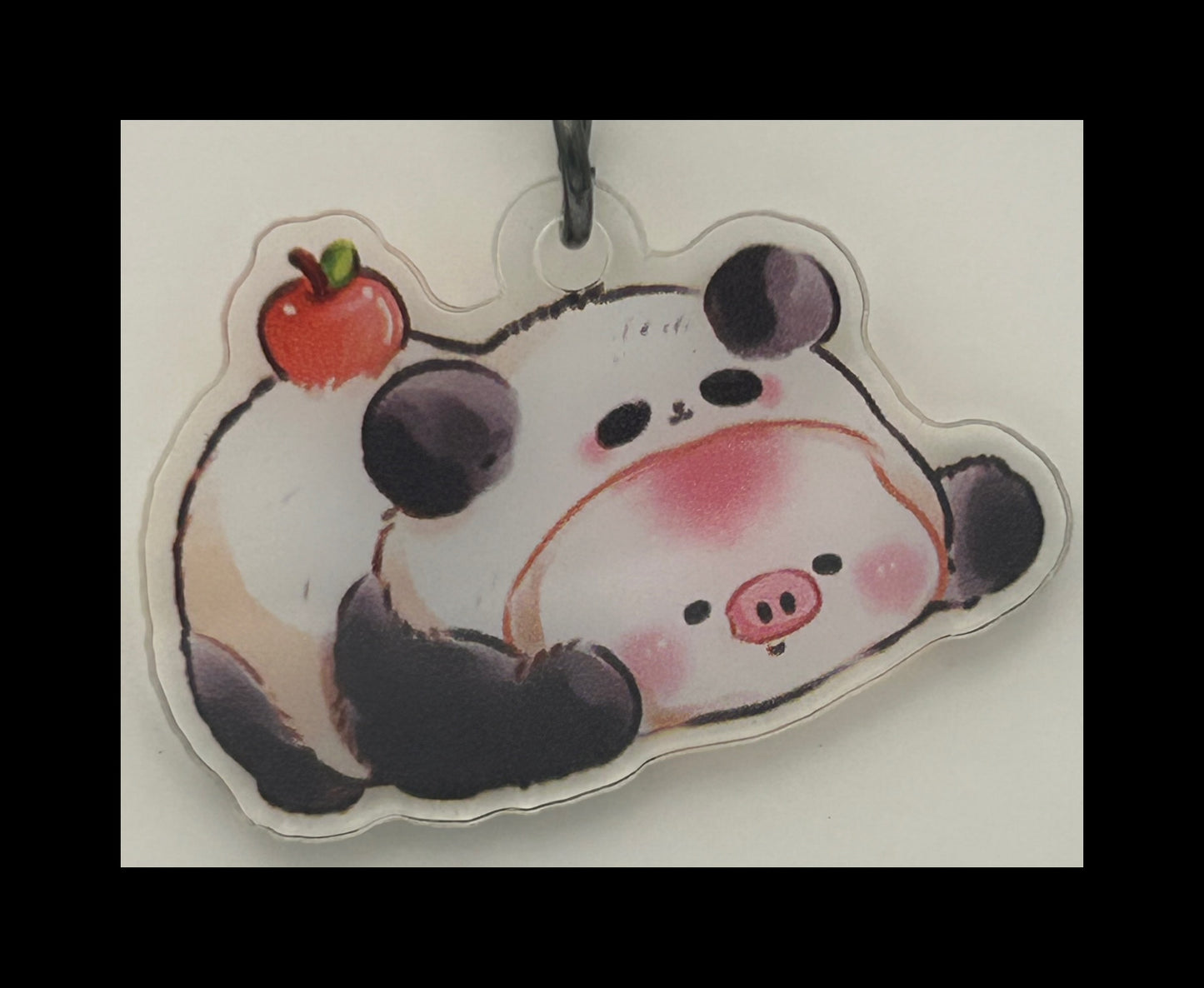 Acrylic panda keychains