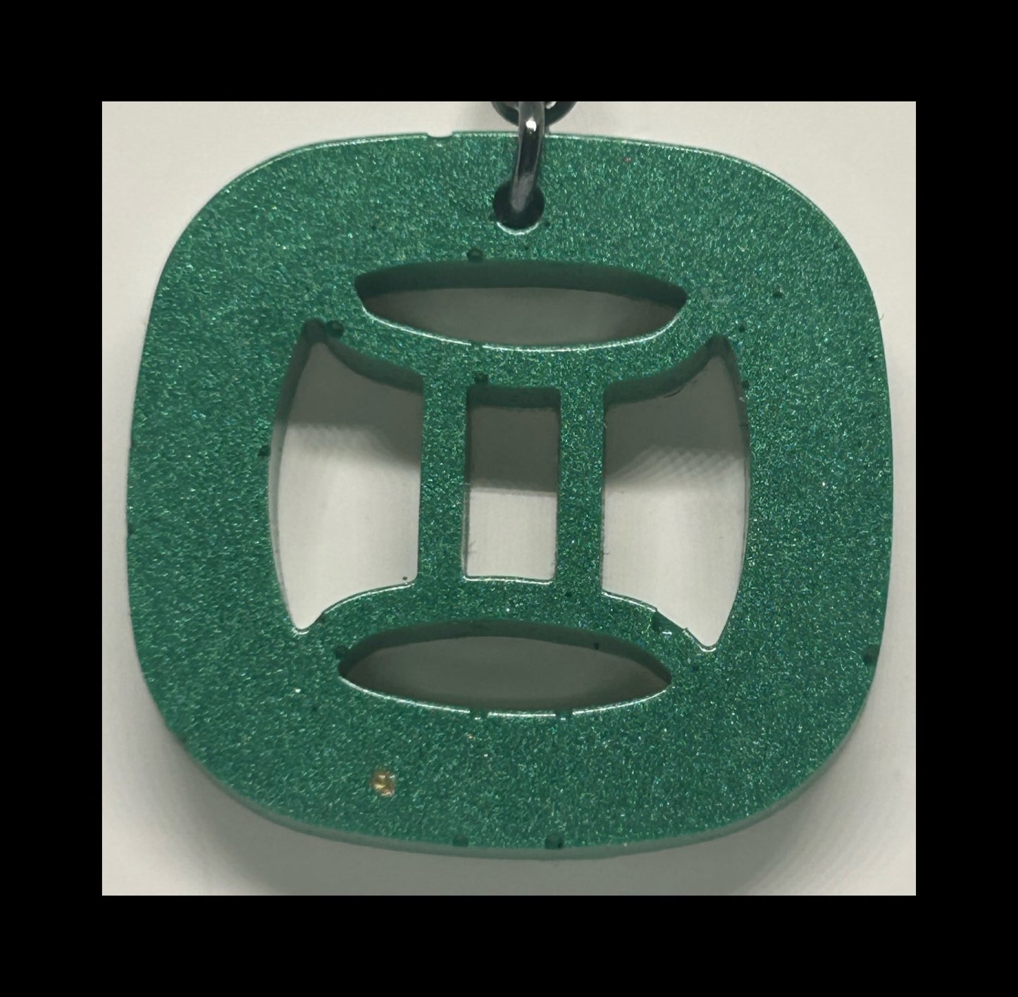Jade resin zodiac keychains