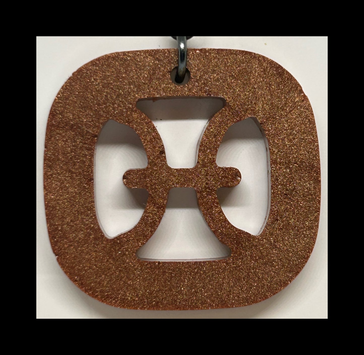 Bronze resin zodiac keychains