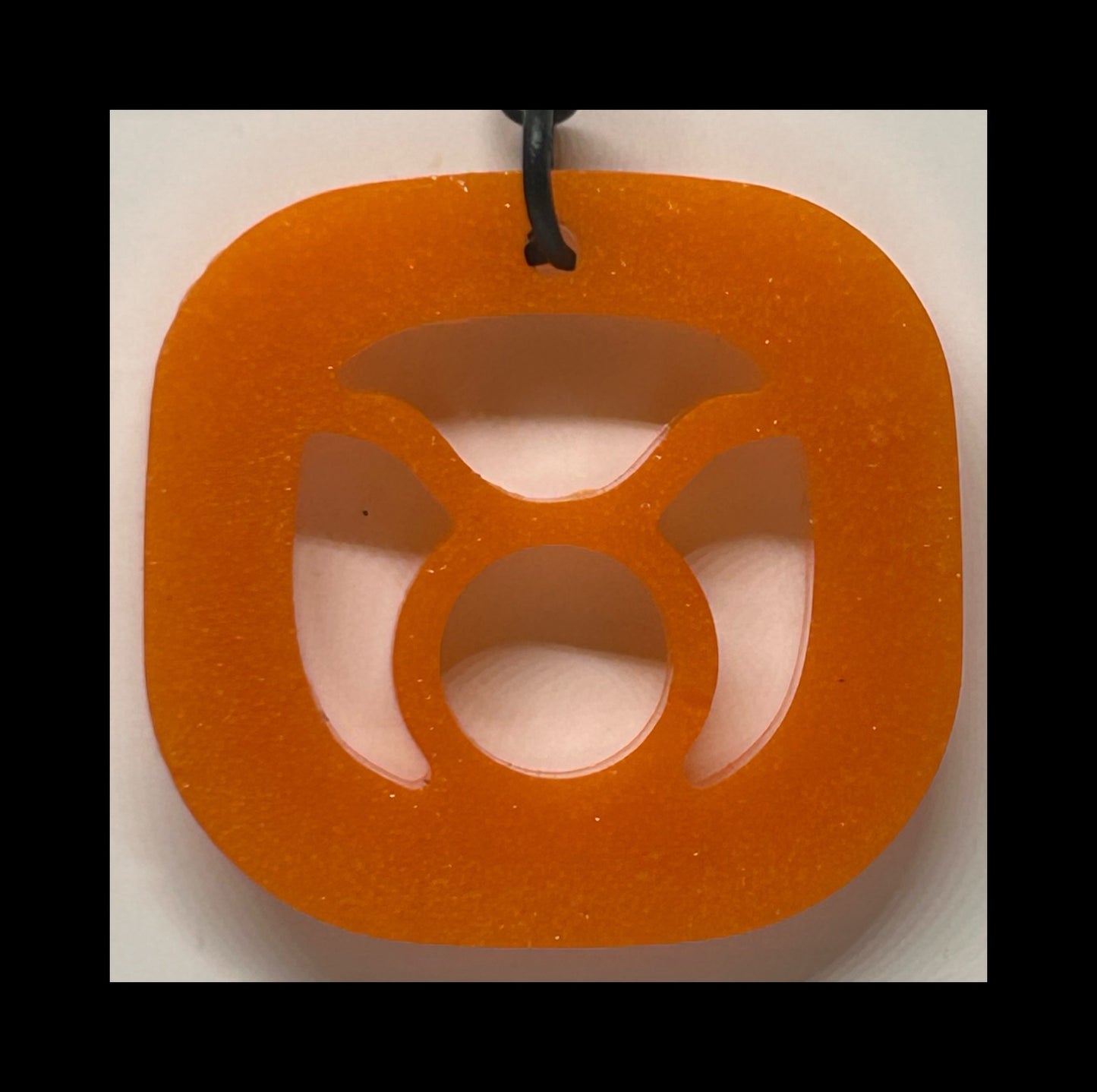 Flame resin zodiac Keychains