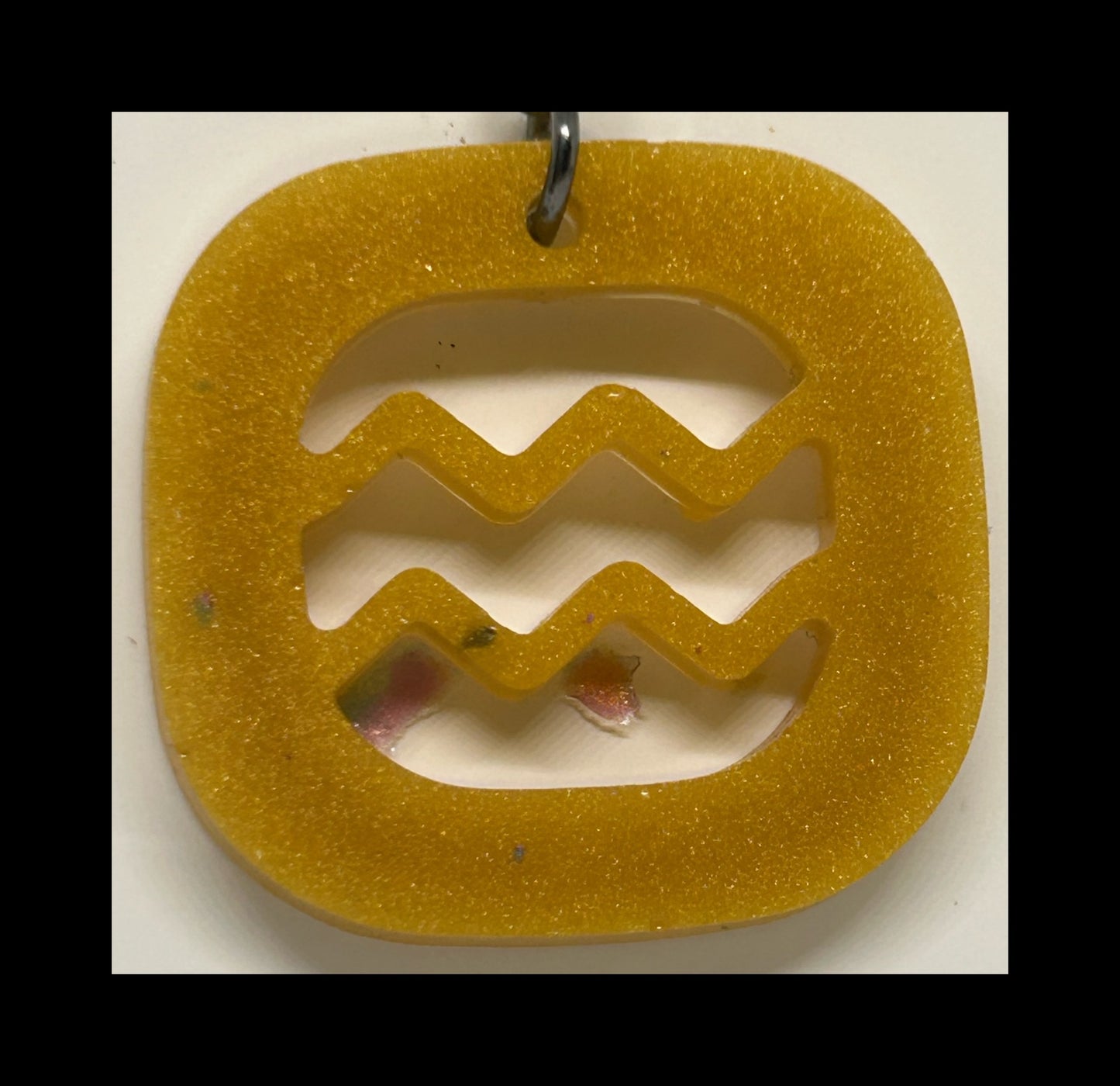 Jasmine resin zodiac keychains