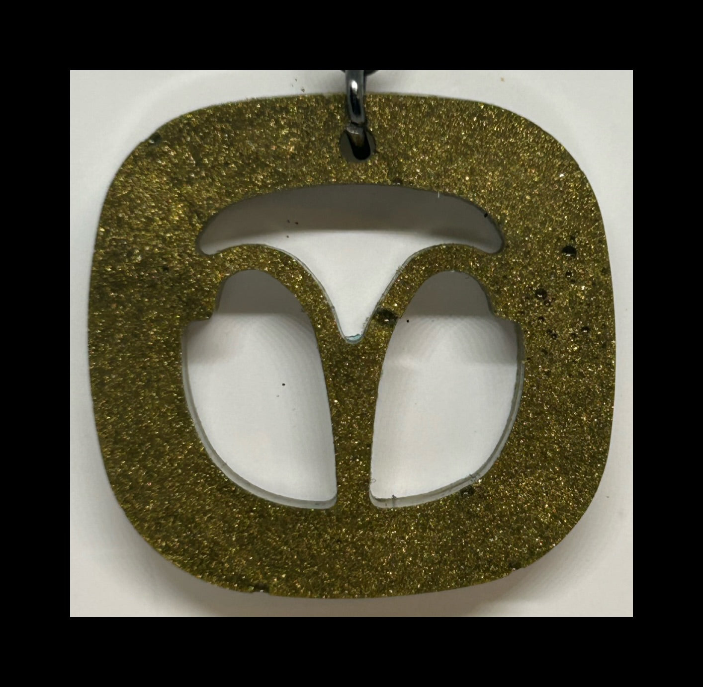 Espresso resin zodiac keychains