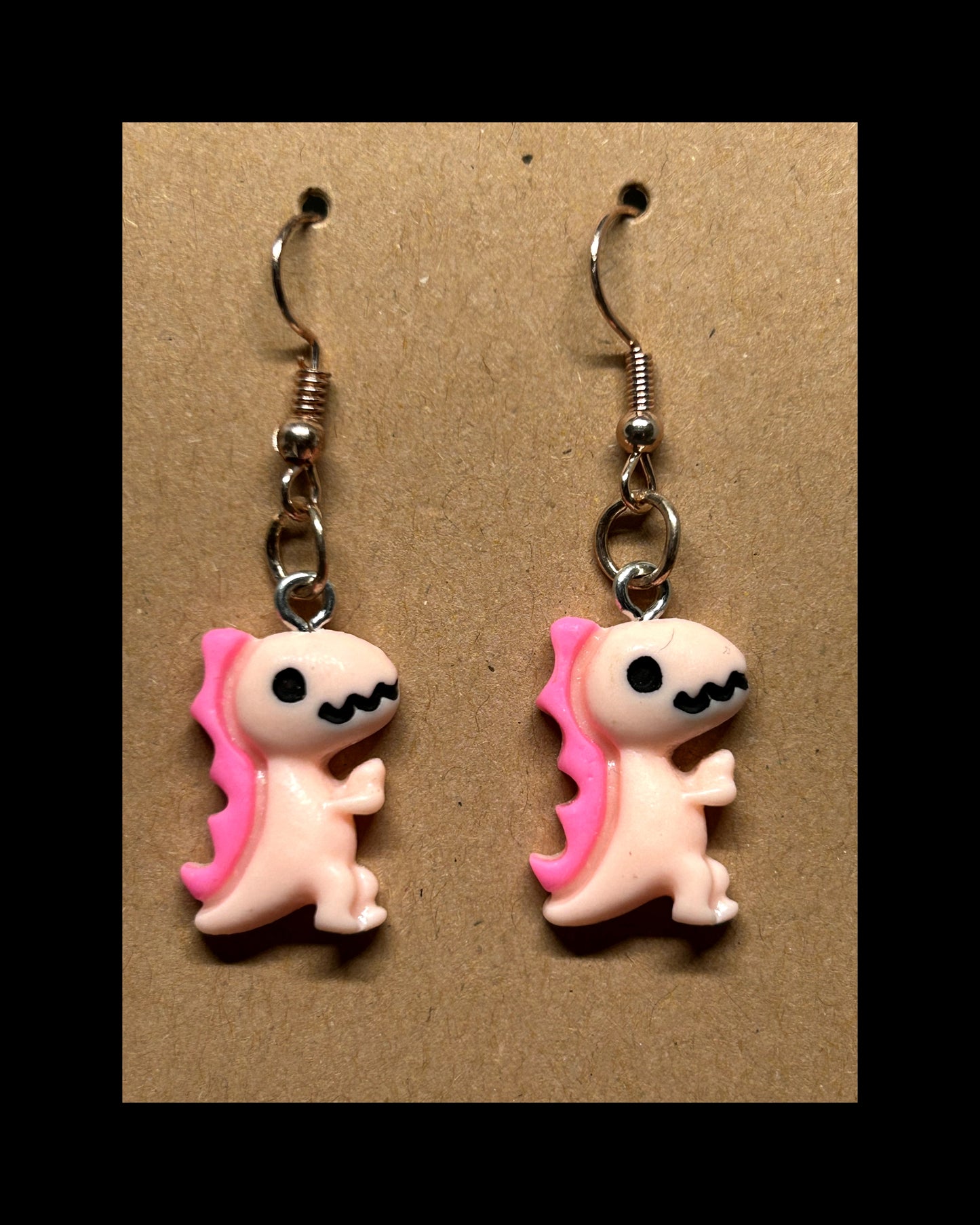 Dino dangle earrings