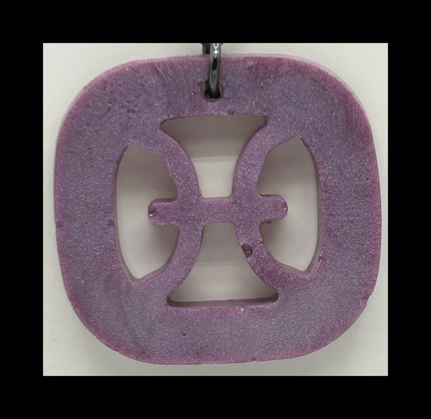 Light plum resin zodiac Keychains