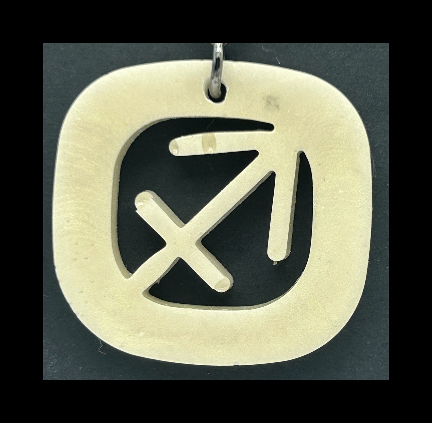 Ghost bronze resin zodiac keychains