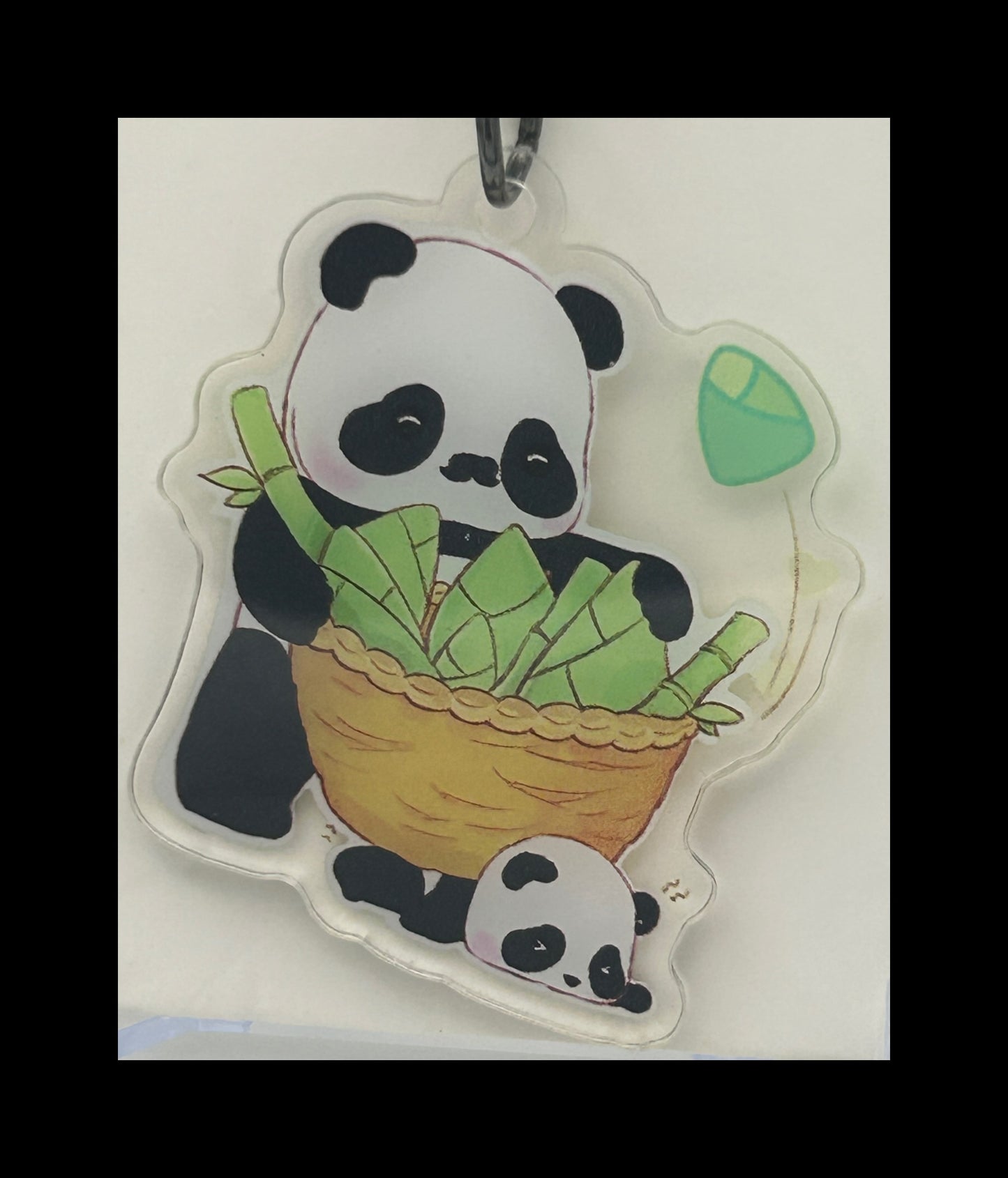 Acrylic panda keychains