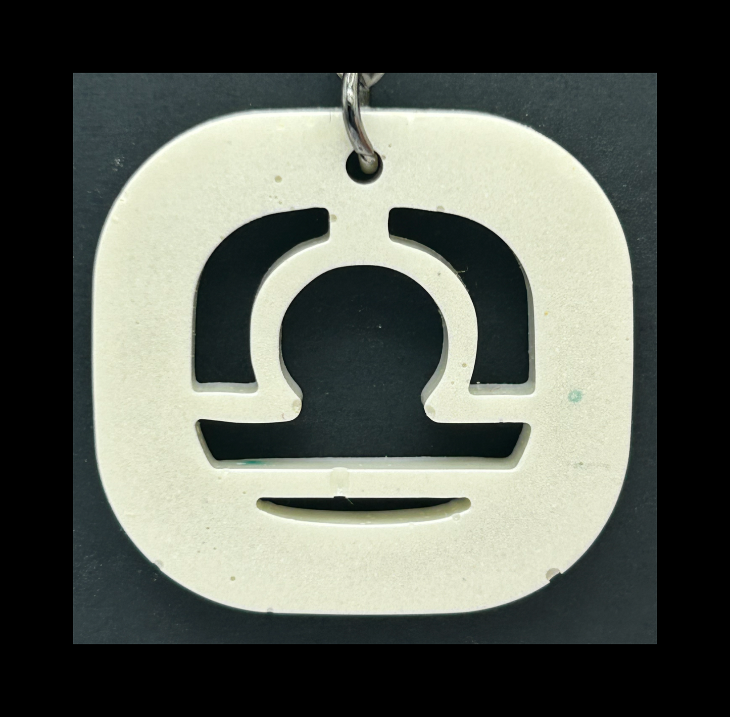 White chocolate resin zodiac keychains