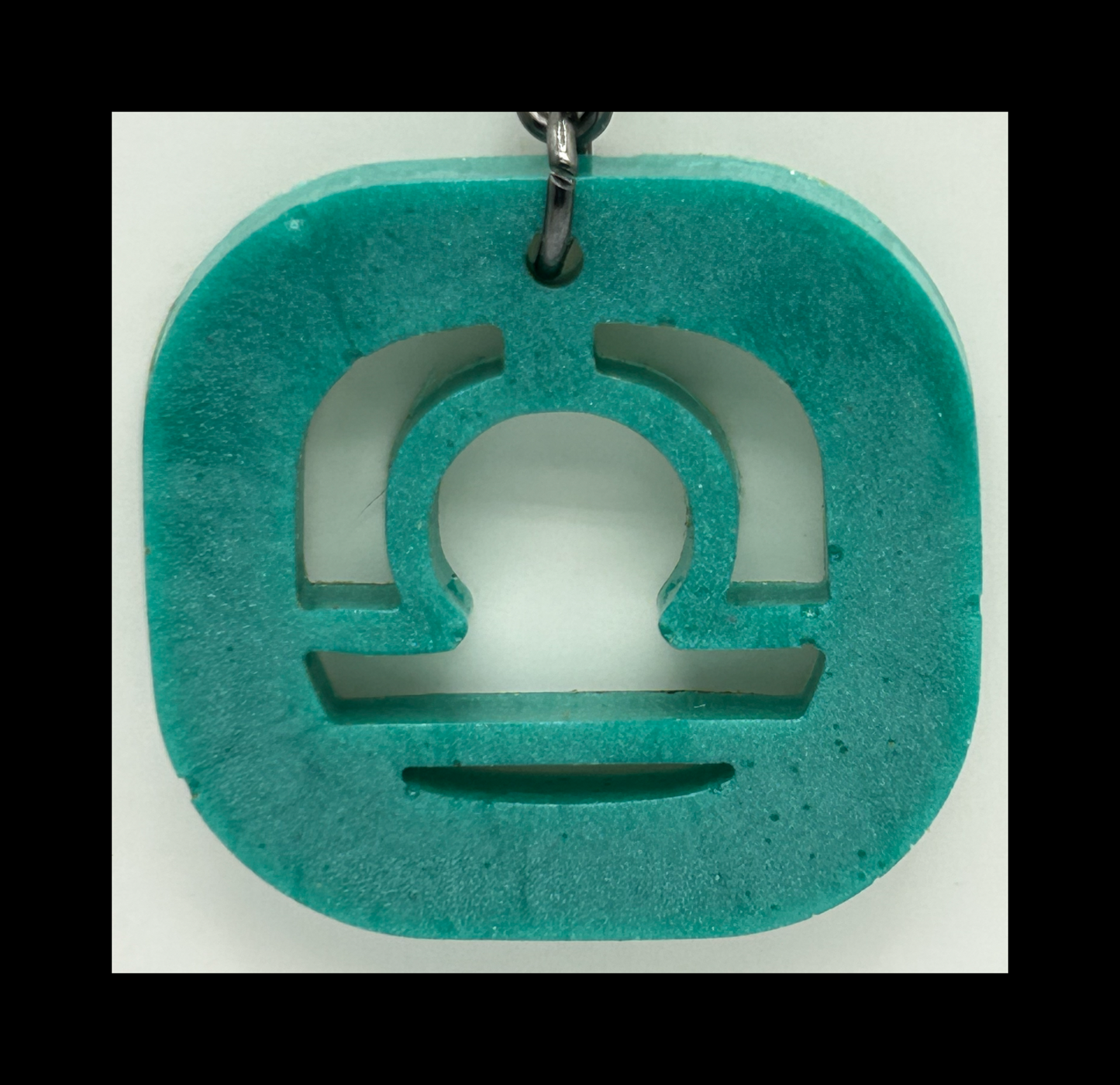 Tropical water resin zodiac Keychains