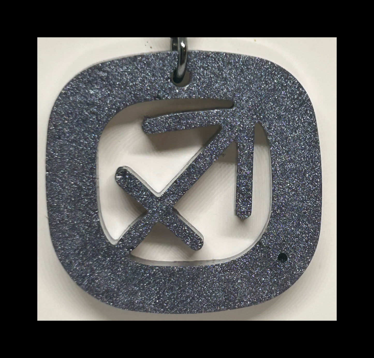 Mauve resin zodiac Keychains