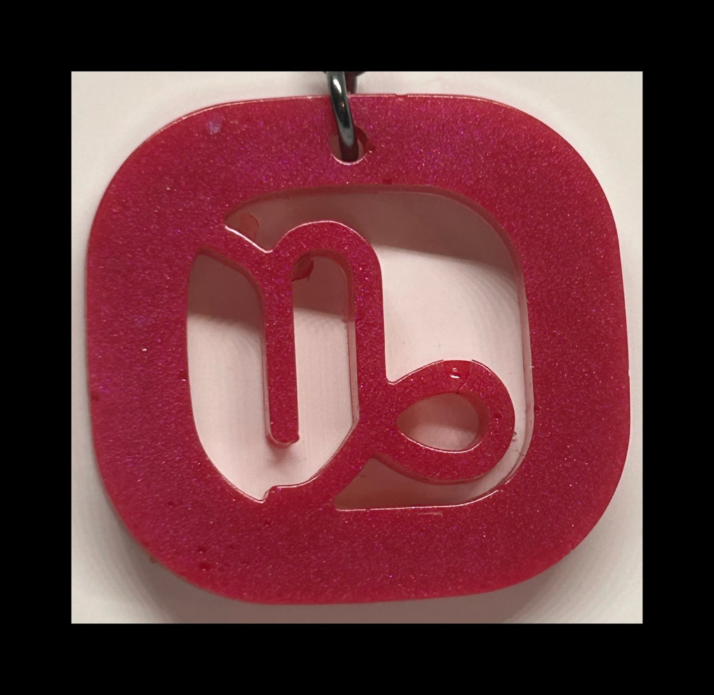 Tropical fruit resin zodiac keychains