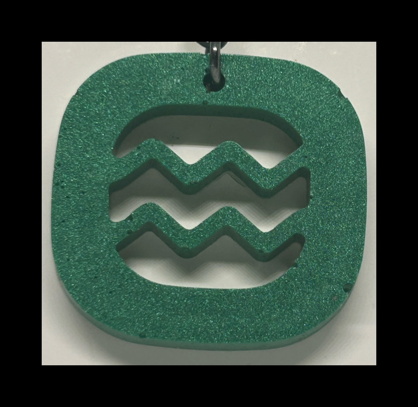Jade resin zodiac keychains