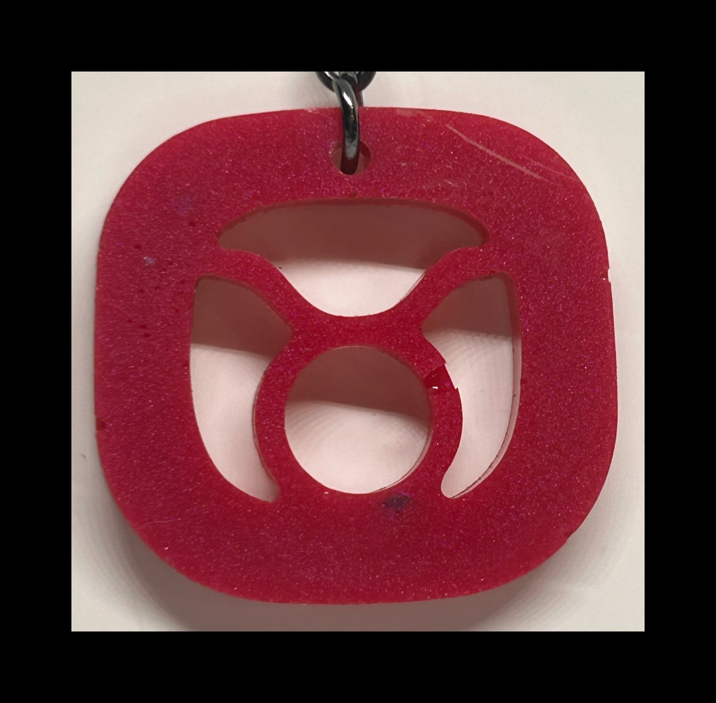 Tropical fruit resin zodiac keychains