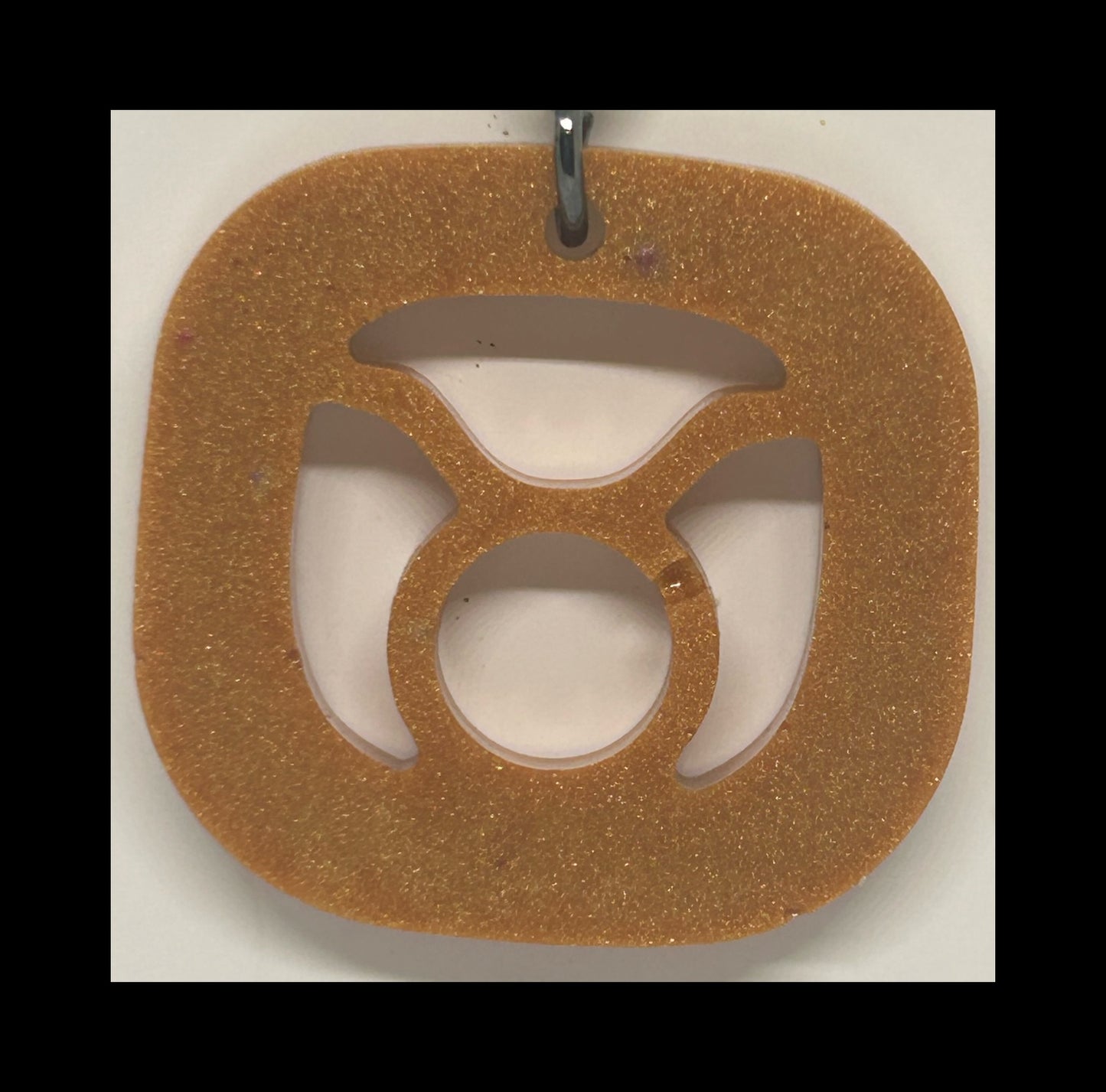 Sandstone resin zodiac keychains