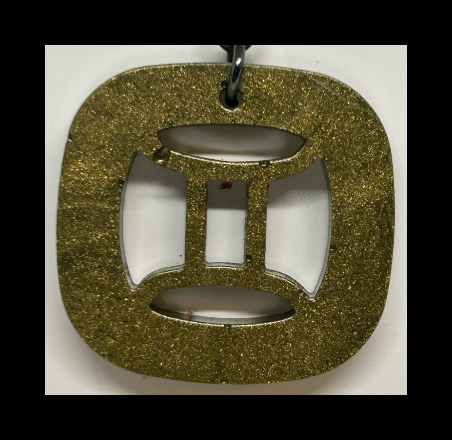 Espresso resin zodiac keychains