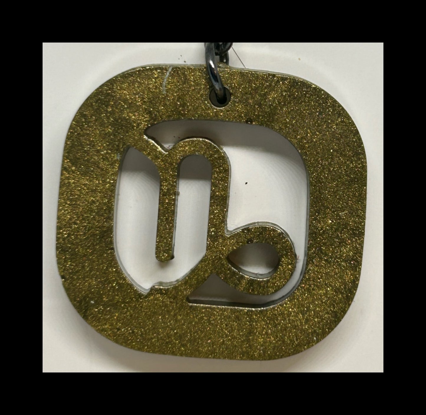 Espresso resin zodiac keychains