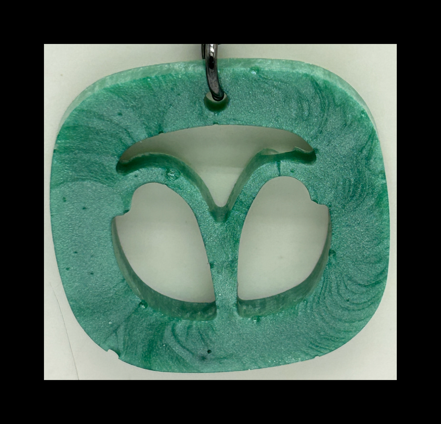 Sage resin zodiac keychains