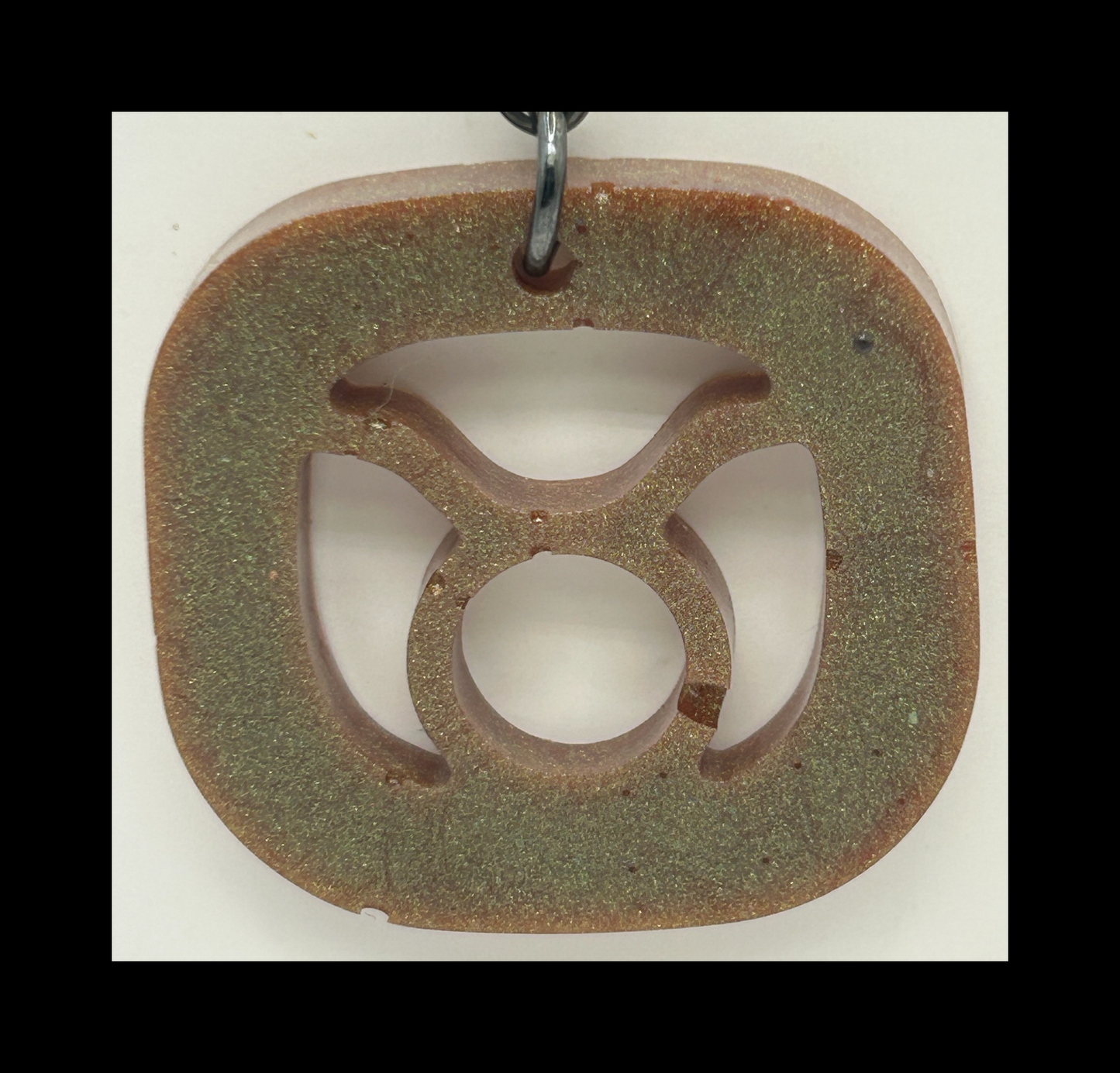 Space galaxy resin zodiac Keychains