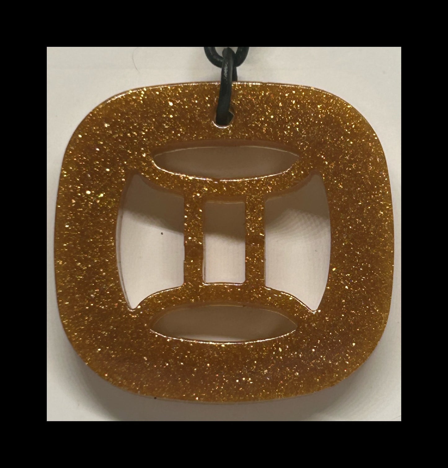 Sun dust resin zodiac Keychains