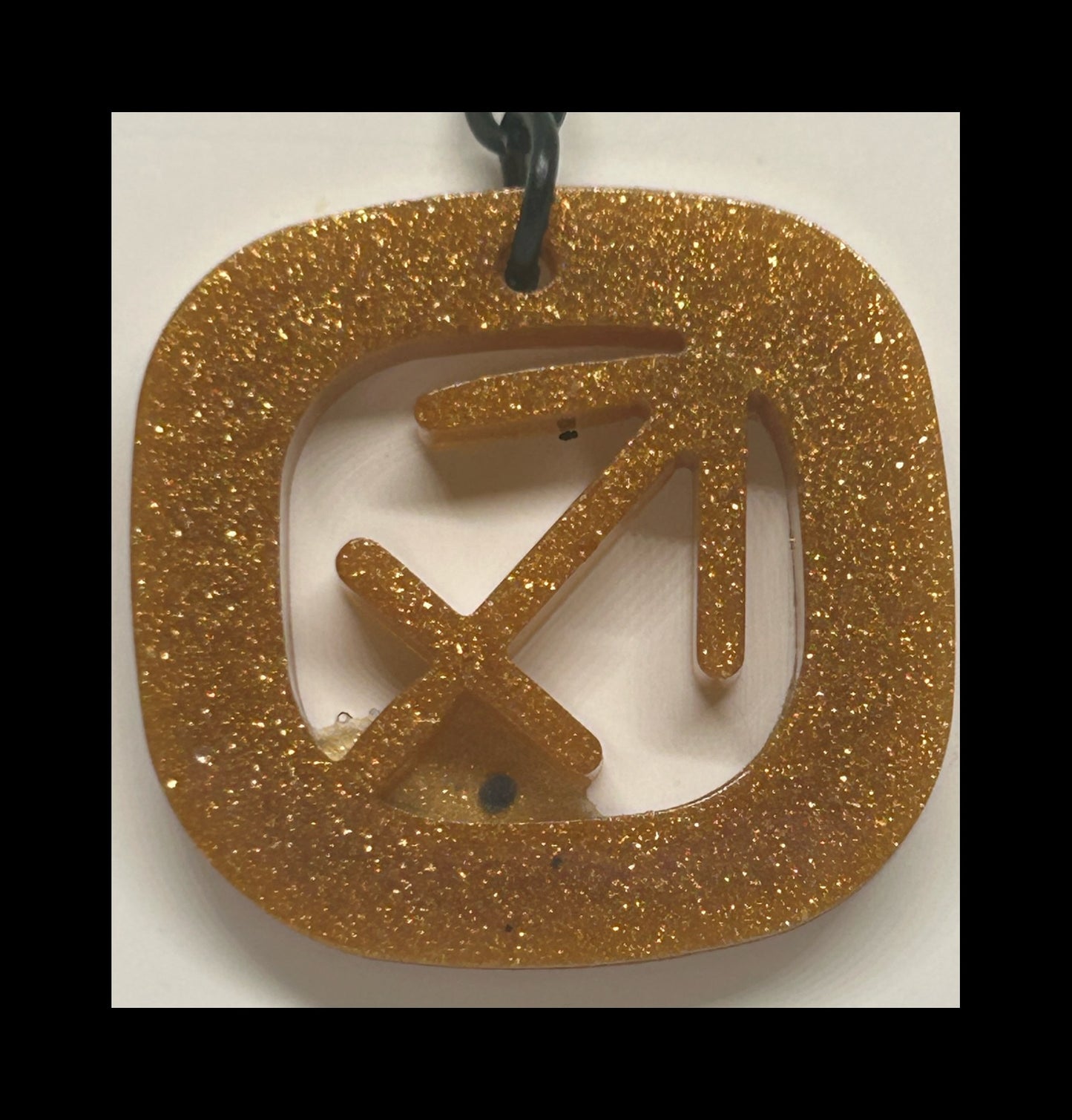 Sun dust resin zodiac Keychains