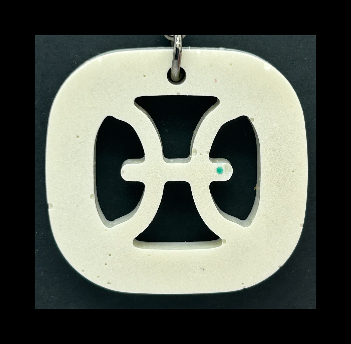 White chocolate resin zodiac keychains