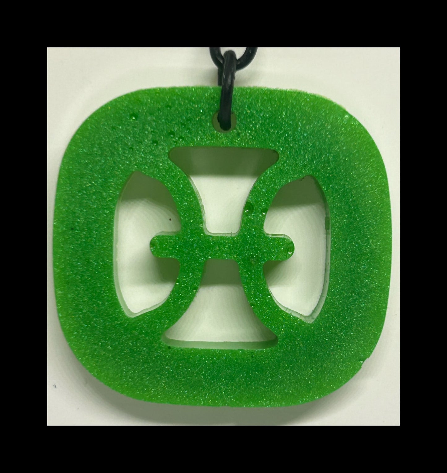 Lime resin zodiac Keychains