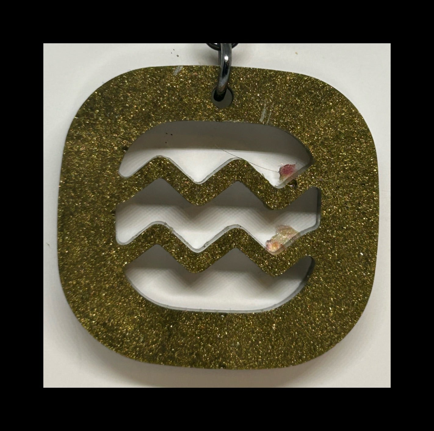 Espresso resin zodiac keychains