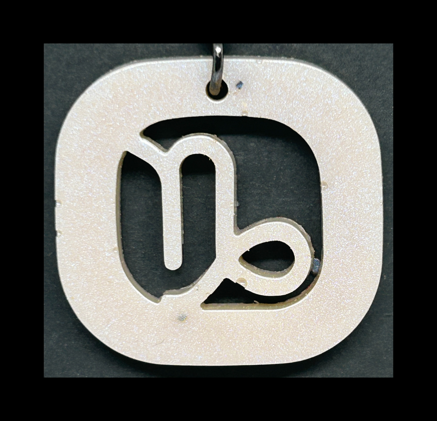 Ghost admiral blue resin zodiac keychains