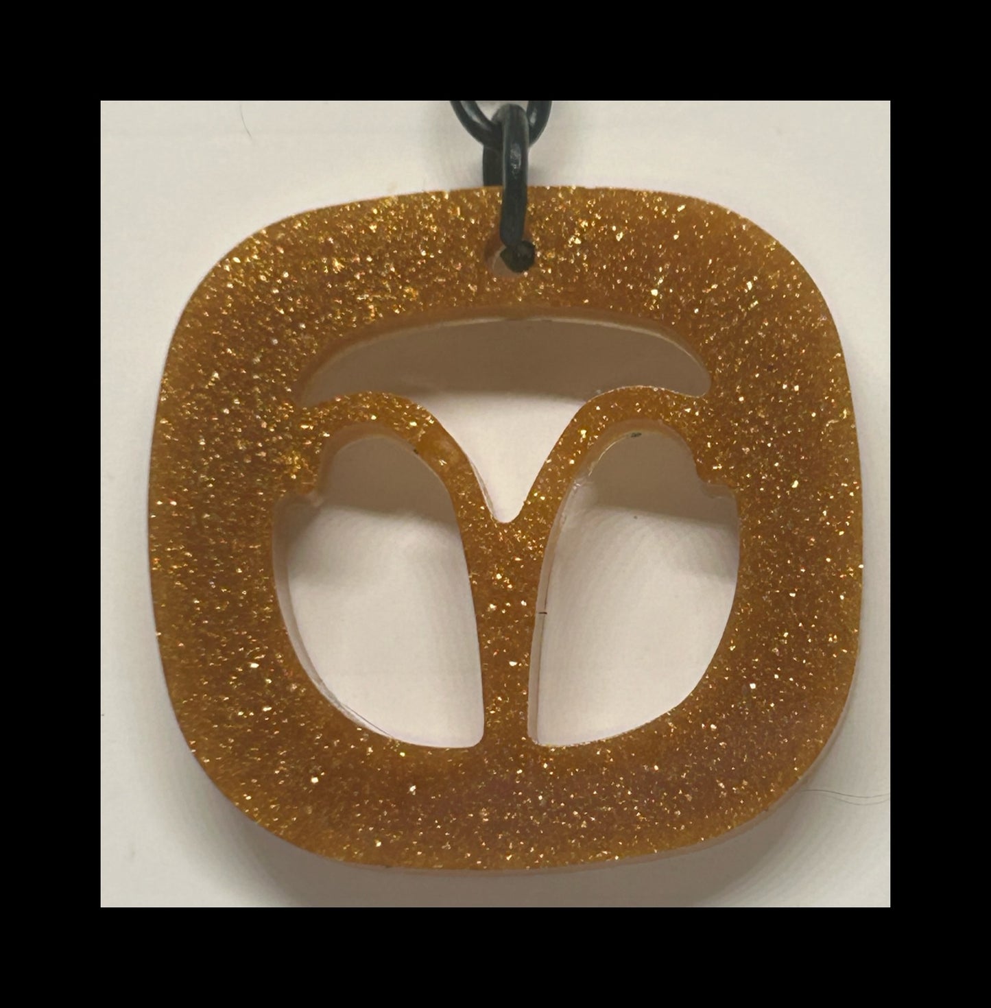 Sun dust resin zodiac Keychains