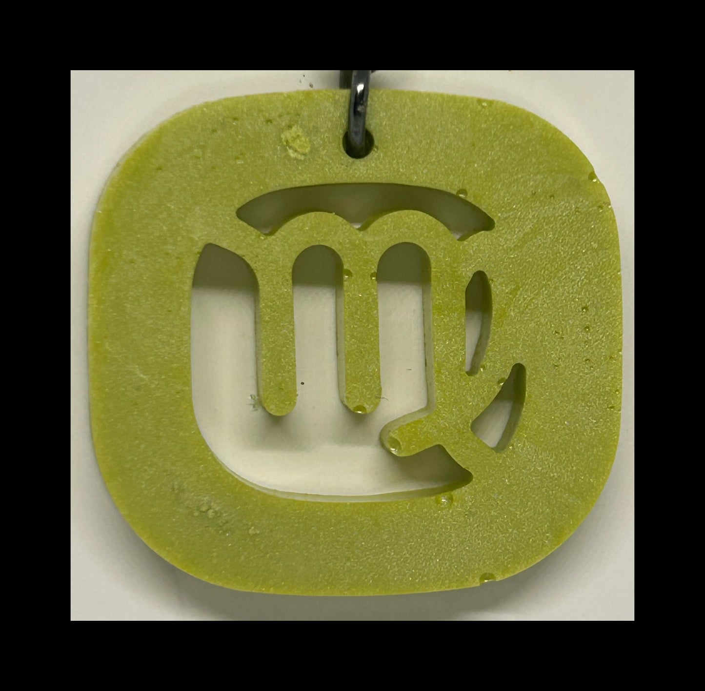 Vanilla resin zodiac keychains
