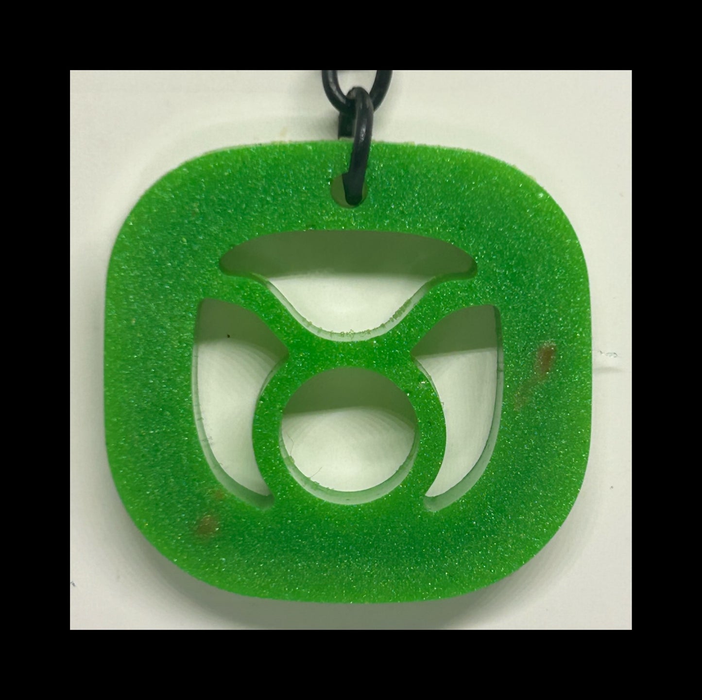 Lime resin zodiac Keychains